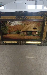 تابلو فرش بسیار زیبا طرح کلبه