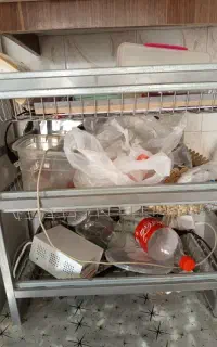 سوپرمارکت آشپزخانه ریلی آهنی سه طبقه