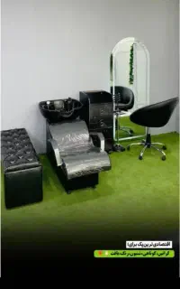 صندلی تجهیزات‌ آرایشگاه اصلاح سرشور آینه ترولی پاف