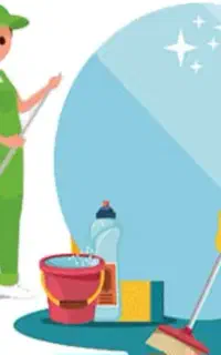 نظافت منزل و راه‌پله. مغازه .همراه آقا و بانو