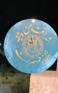 ساعت کالیگرافی دستساز تک نسخه موتور قوی قطر۷۰در۷۰