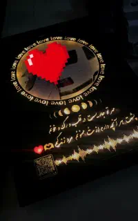 تابلو تیک قاب عکس تابلو موزیکال هدیه ولنتاین