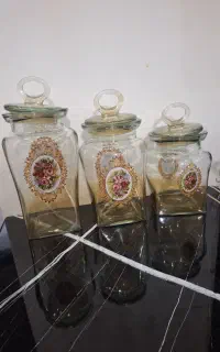 بانکه شیشه ای  سه تایی