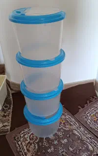 سطل حبوبات پلاستیکی