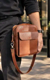 کیف تمام چرم دوشی