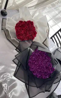 شاخه گل و دسته گل ربانی باکیفیت با تزئین رایگان