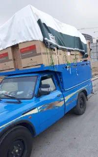 حمل بار با نیسان همراه با کارگر