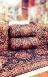 شاهنشین ۷تیکه یزدی ترمه حراج مدت محدود