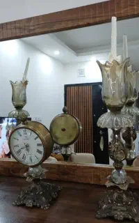ست ساعت وشمعدان
