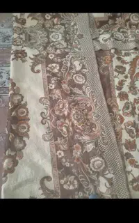 روفرشی مخمل کرم قهوه ای
