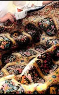 فرش های تمام ابریشم ربات بافت