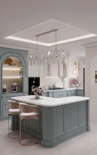 طراحی، ساخت و اجرای کابینت آشپزخانه و کمد دیواری