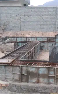 آرماتوربندی فنداسیون وسقف فلزی کرومیت وسقف بتونی