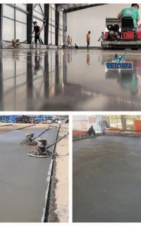 اجرای بتن ریزی کف با دستگاه ماله پروانه ای(برقی)