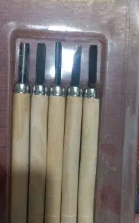 ست ۵ عددی مغار منبت‌کاری و حکاکی چوب (نو)
