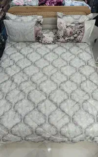 لحاف روتختی کتان طرح ابرو بادی