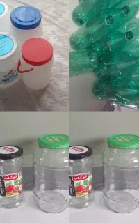 شیشه ،بطری،دبه ماست