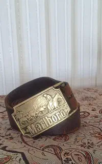 کمربند سگک ماربرو همراه چرم زخیم