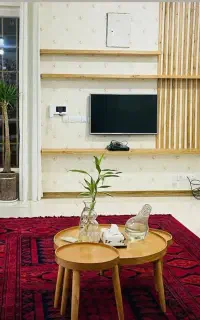 شلف چوب دیوار