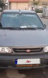 یک دستگاه پرایدسواری مدل ۹۰.به رنگ خاکستری  درحد