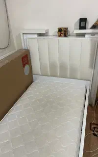 تخت یک نفره Elena wood+2 تشک رویا مدل ۸
