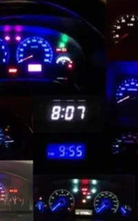 تغییر رنگ نور کیلومتر و ساعت و پنل  کلیه خودروها