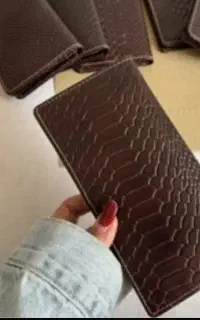 کیف پول ست چرم دست دوز  طبعیی