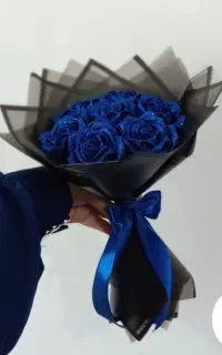 دسته گل فانتزی تولد و سورپرایز با رنگ بندی دلخواه