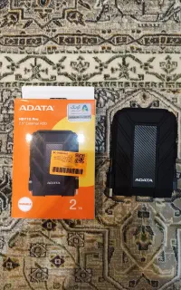 هارد اکسترنال ADATA ظرفیت ۲ ترابایت به همراه جعبه