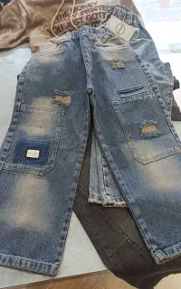 شلوار لی طرح جدید در حد نو