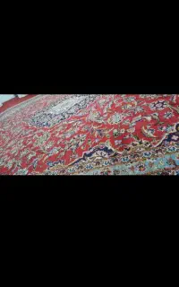 فرش دستبافت کاشان قطبی پرچم دار