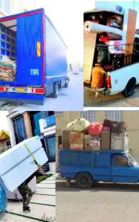 اتوبار باربری نگین بار اثاثیه منزل ماشین با کارگر