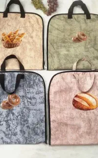 کیسه نان پارچه ای،پیشبند ،دستگیره