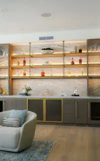 درب شیشه‌ای فریم‌لس کابینت و کمد دیواری (دکوفیکس)