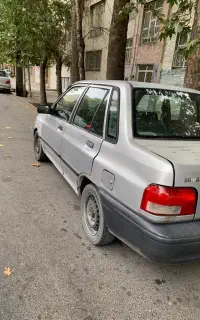 پراید نقره ای مدل ۱۳۸۴