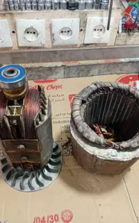 سیم پیچ یا آرمیچر و بالشتک موتور برق