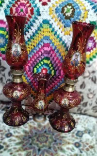 یک جفت لاله عباسی با گلدان