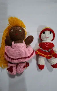 عروسک بافتنی کارکرده