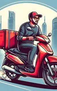 پیک موتوری فست‌فود