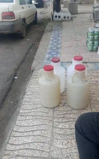 تعدادی دبه خیار شور
