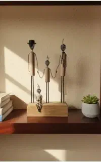 آدمک های چوبی دستساز خانواده