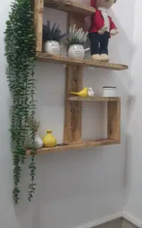 انواع شلف دیواری چوبی