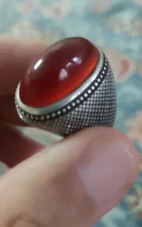 انگشتر عقیق سرخ یمنی