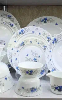 ظروف آرکوپال پارس اپال  آبی و بنفش حراجی