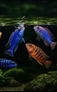 ماهی اکواریوم بار جدید شارژ شد