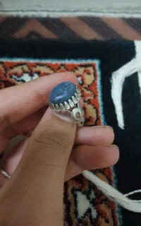 انگشتر  نقره لاجوردی