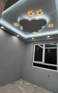 نقاشی ساختمان، بتونه و رنگ امیزی کناف طراحی و...