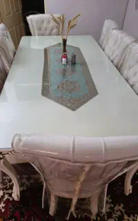 میز غذاخوری همرا ۸ صندلی