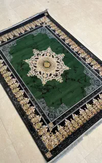 فرش نو کهنه/فرش برادران امیری '۰سبز کد ۳۳۲۴