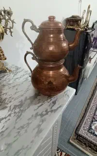 قوری مسی دستساز